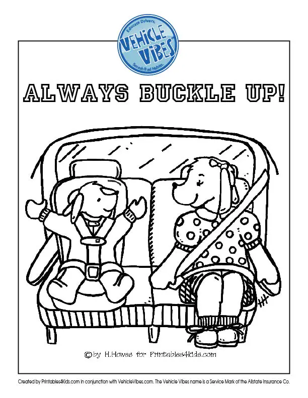 safety for kids coloring pages - photo #9